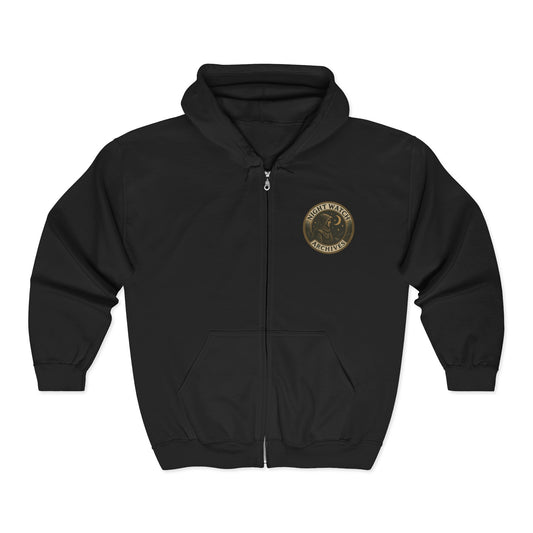 Night Watch Archives Full-Zip Hoodie — "The Truth Waits in the Dark"