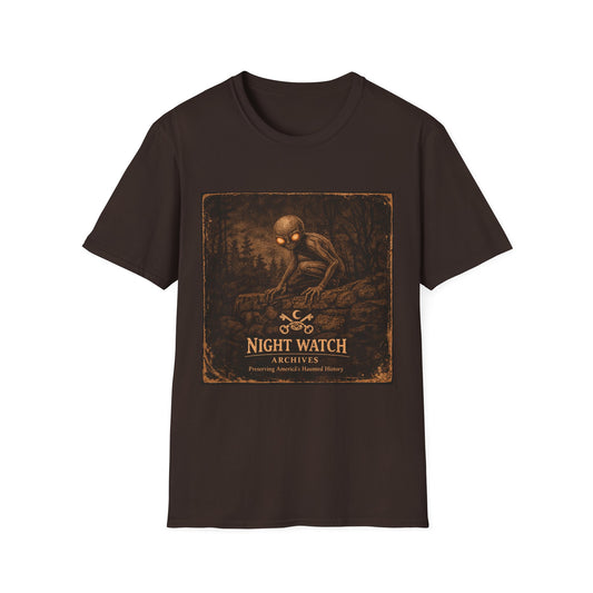 Night Watch T-Shirt – Vintage Forest Creature Graphic Tee