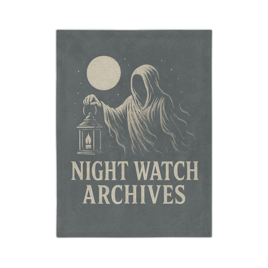 Night Watch Archives Velveteen Throw Blanket — Ghost Lantern Design